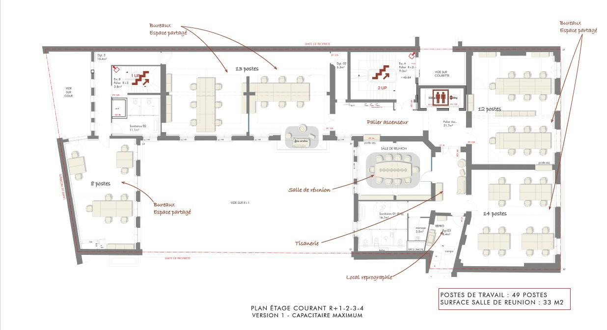Bureau Paris 3382m² Location bureau Paris OLBUR2316612 6
